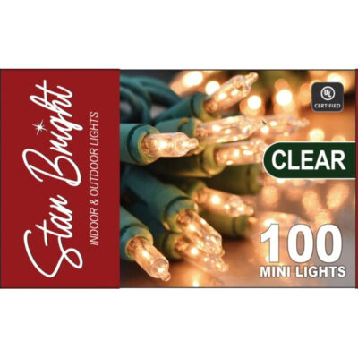 CHRISTMAS LIGHTS 100LT CLEAR UL
