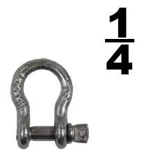 SHACKLE GALV SCREWTYPE