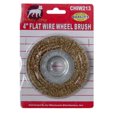 WIRE WHEEL FLAT 4″ X 1/4″