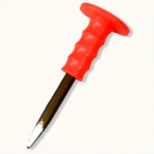 CHISEL COLD 10″ POINTED W/RUBBER GRIP