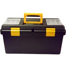 TOOL BOX W/TRAY PLASTIC 22″
